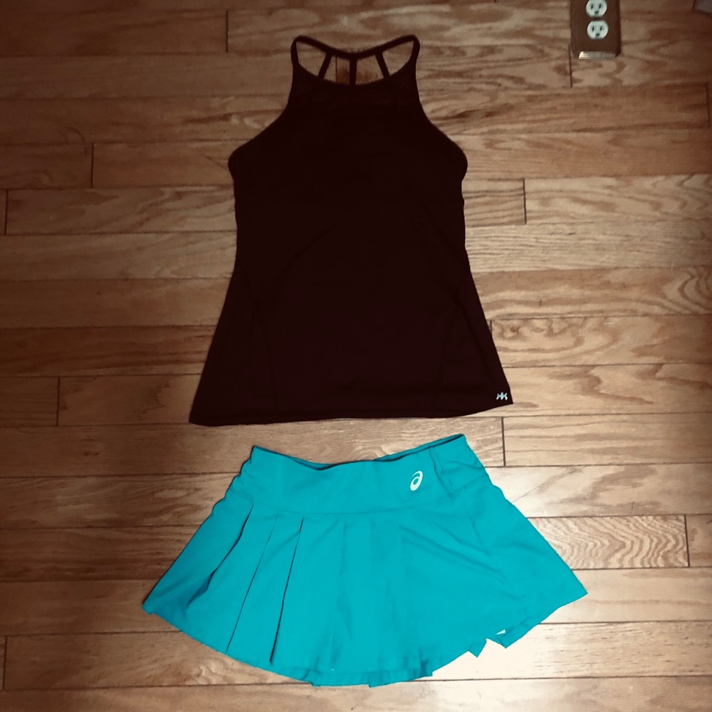 Two piece tennis outfit